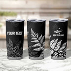 New Zealand Lawn Bowls Personalized Tumbler Cup Wrap-Around Silver Fern - Aussie Hoodie