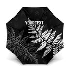 New Zealand Lawn Bowls Personalized Umbrella Wrap-Around Silver Fern - Aussie Hoodie