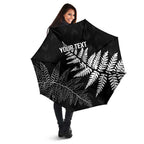 New Zealand Lawn Bowls Personalized Umbrella Wrap-Around Silver Fern - Aussie Hoodie