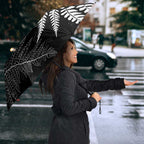 New Zealand Lawn Bowls Personalized Umbrella Wrap-Around Silver Fern - Aussie Hoodie