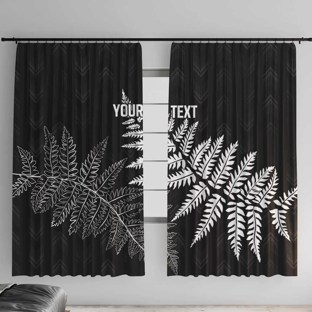 New Zealand Lawn Bowls Personalized Window Curtain Wrap-Around Silver Fern - Aussie Hoodie