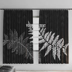 New Zealand Lawn Bowls Personalized Window Curtain Wrap-Around Silver Fern - Aussie Hoodie