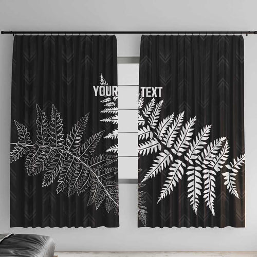 New Zealand Lawn Bowls Personalized Window Curtain Wrap-Around Silver Fern - Aussie Hoodie