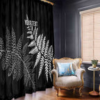 New Zealand Lawn Bowls Personalized Window Curtain Wrap-Around Silver Fern - Aussie Hoodie