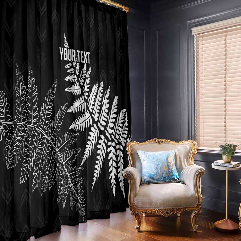 New Zealand Lawn Bowls Personalized Window Curtain Wrap-Around Silver Fern - Aussie Hoodie