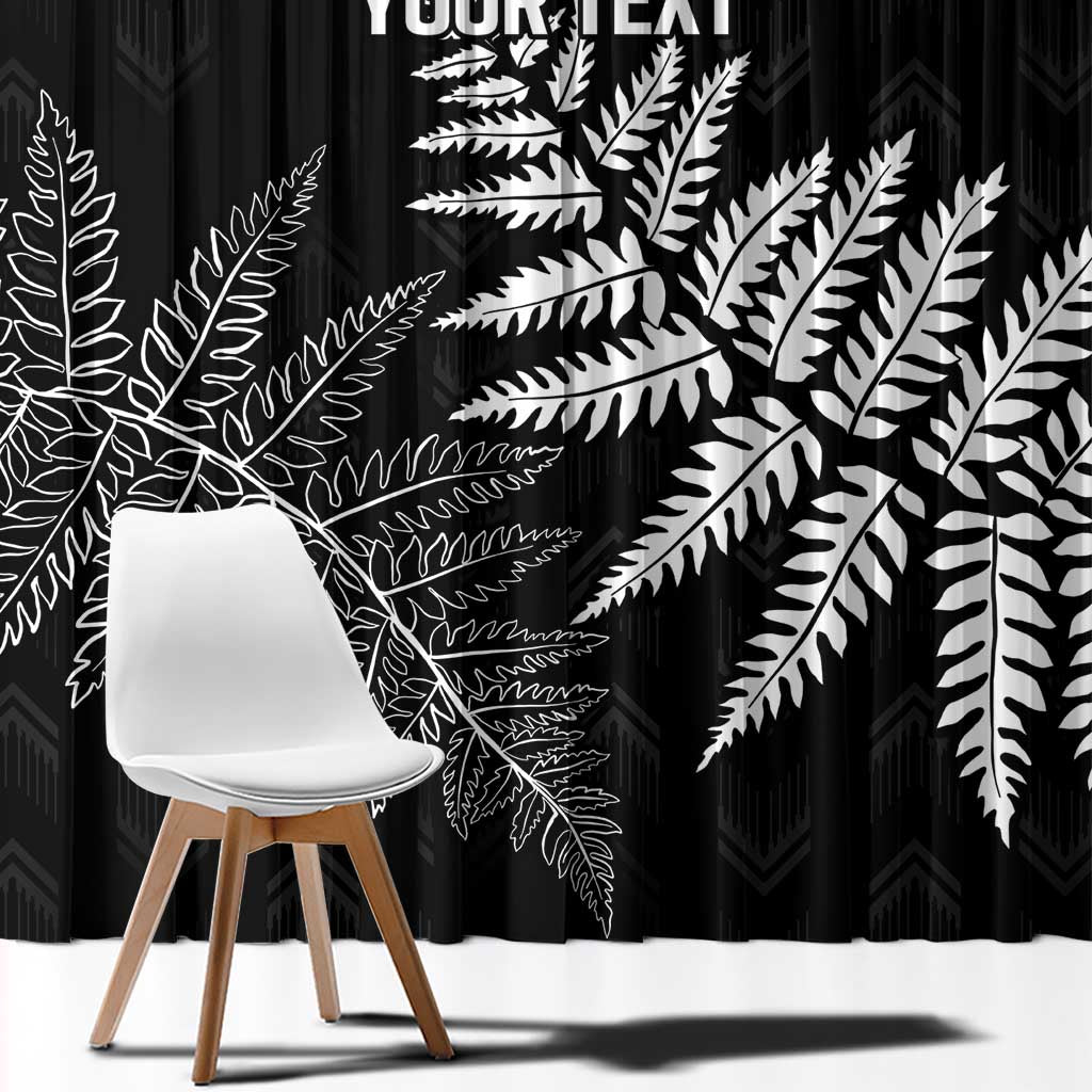 New Zealand Lawn Bowls Personalized Window Curtain Wrap-Around Silver Fern - Aussie Hoodie