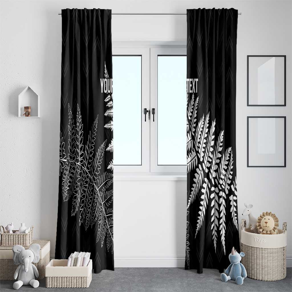 New Zealand Lawn Bowls Personalized Window Curtain Wrap-Around Silver Fern - Aussie Hoodie