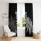 New Zealand Lawn Bowls Personalized Window Curtain Wrap-Around Silver Fern - Aussie Hoodie