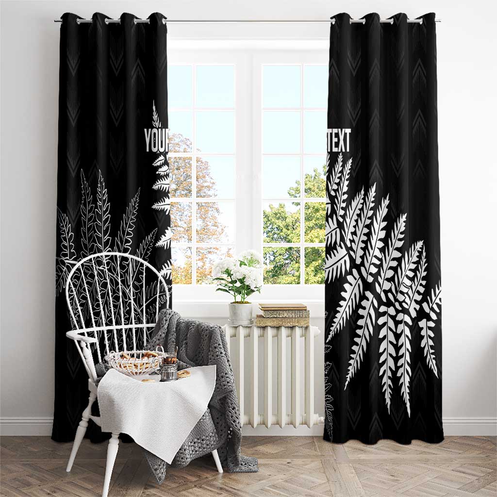 New Zealand Lawn Bowls Personalized Window Curtain Wrap-Around Silver Fern - Aussie Hoodie