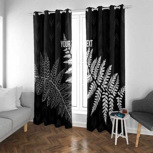 New Zealand Lawn Bowls Personalized Window Curtain Wrap-Around Silver Fern - Aussie Hoodie