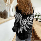 New Zealand Lawn Bowls Personalized Women Casual Shirt Wrap-Around Silver Fern - Aussie Hoodie