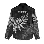 New Zealand Lawn Bowls Personalized Women Casual Shirt Wrap-Around Silver Fern - Aussie Hoodie