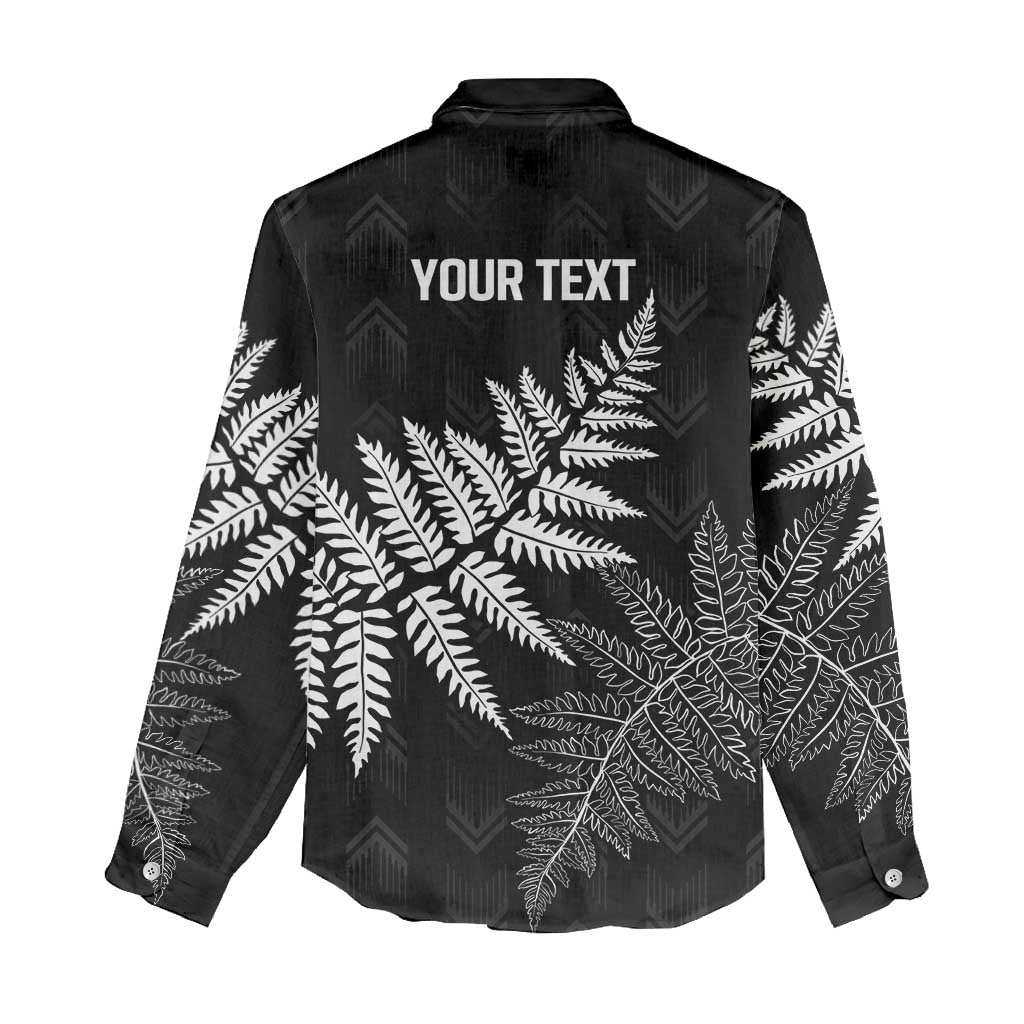 New Zealand Lawn Bowls Personalized Women Casual Shirt Wrap-Around Silver Fern - Aussie Hoodie