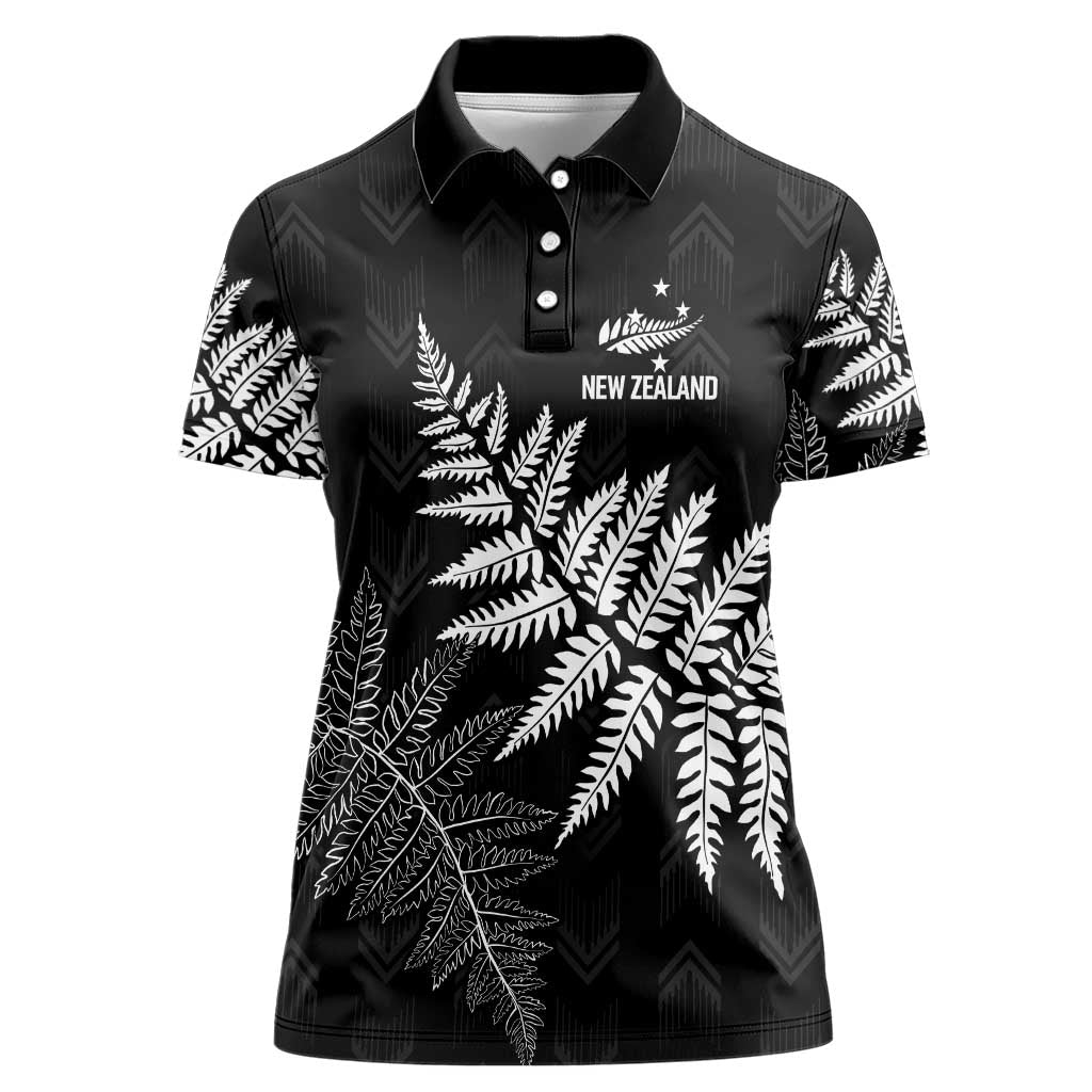 New Zealand Lawn Bowls Personalized Women Polo Shirt Wrap-Around Silver Fern - Aussie Hoodie