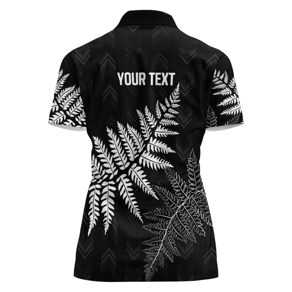 New Zealand Lawn Bowls Personalized Women Polo Shirt Wrap-Around Silver Fern - Aussie Hoodie