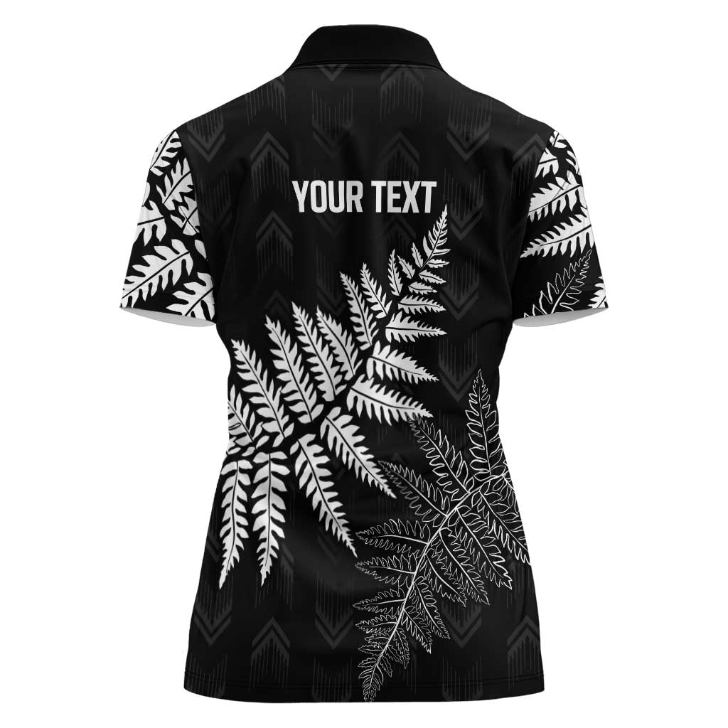 New Zealand Lawn Bowls Personalized Women Polo Shirt Wrap-Around Silver Fern - Aussie Hoodie