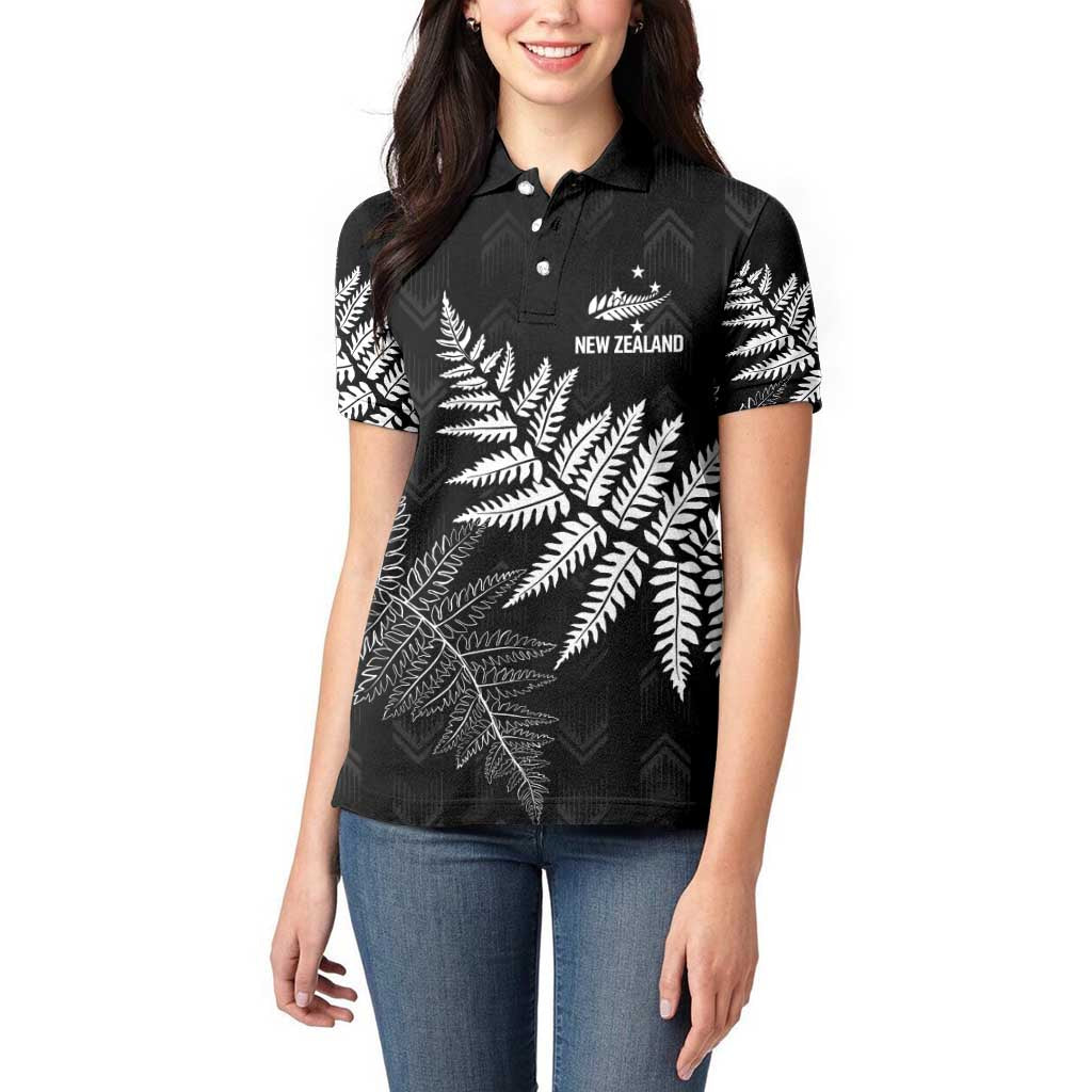 New Zealand Lawn Bowls Personalized Women Polo Shirt Wrap-Around Silver Fern - Aussie Hoodie