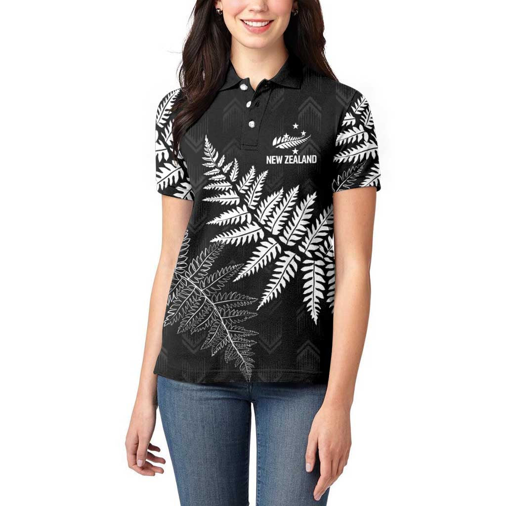 New Zealand Lawn Bowls Personalized Women Polo Shirt Wrap-Around Silver Fern - Aussie Hoodie