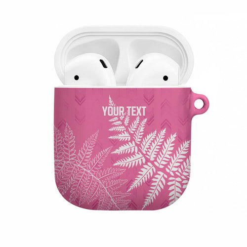 New Zealand Lawn Bowls Breast Cancer Personalized AirPods Case Wrap-Around Silver Fern - Aussie Hoodie