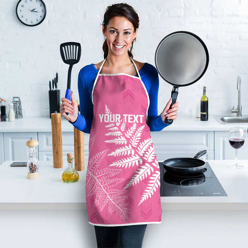 New Zealand Lawn Bowls Breast Cancer Personalized Apron Wrap-Around Silver Fern - Aussie Hoodie