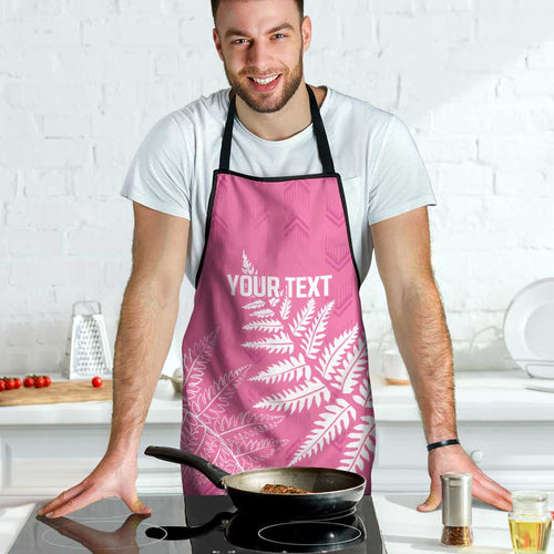 New Zealand Lawn Bowls Breast Cancer Personalized Apron Wrap-Around Silver Fern - Aussie Hoodie