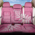 New Zealand Lawn Bowls Breast Cancer Personalized Back Car Seat Cover Wrap-Around Silver Fern - Aussie Hoodie