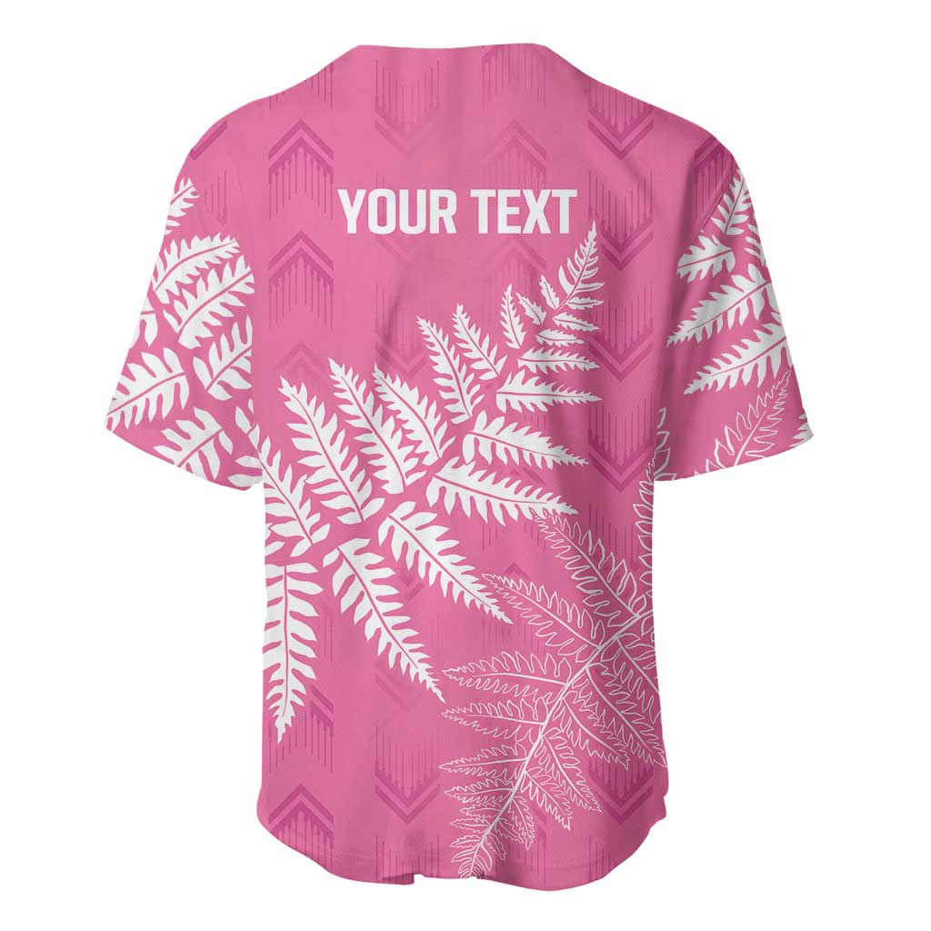 New Zealand Lawn Bowls Breast Cancer Personalized Baseball Jersey Wrap-Around Silver Fern - Aussie Hoodie