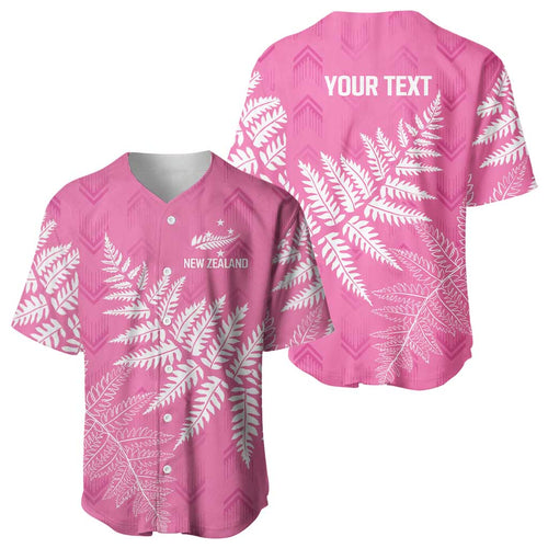New Zealand Lawn Bowls Breast Cancer Personalized Baseball Jersey Wrap-Around Silver Fern - Aussie Hoodie
