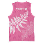 New Zealand Lawn Bowls Breast Cancer Personalized Basketball Jersey Wrap-Around Silver Fern - Aussie Hoodie