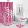New Zealand Lawn Bowls Breast Cancer Personalized Bathroom Set Wrap-Around Silver Fern - Aussie Hoodie