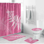 New Zealand Lawn Bowls Breast Cancer Personalized Bathroom Set Wrap-Around Silver Fern - Aussie Hoodie