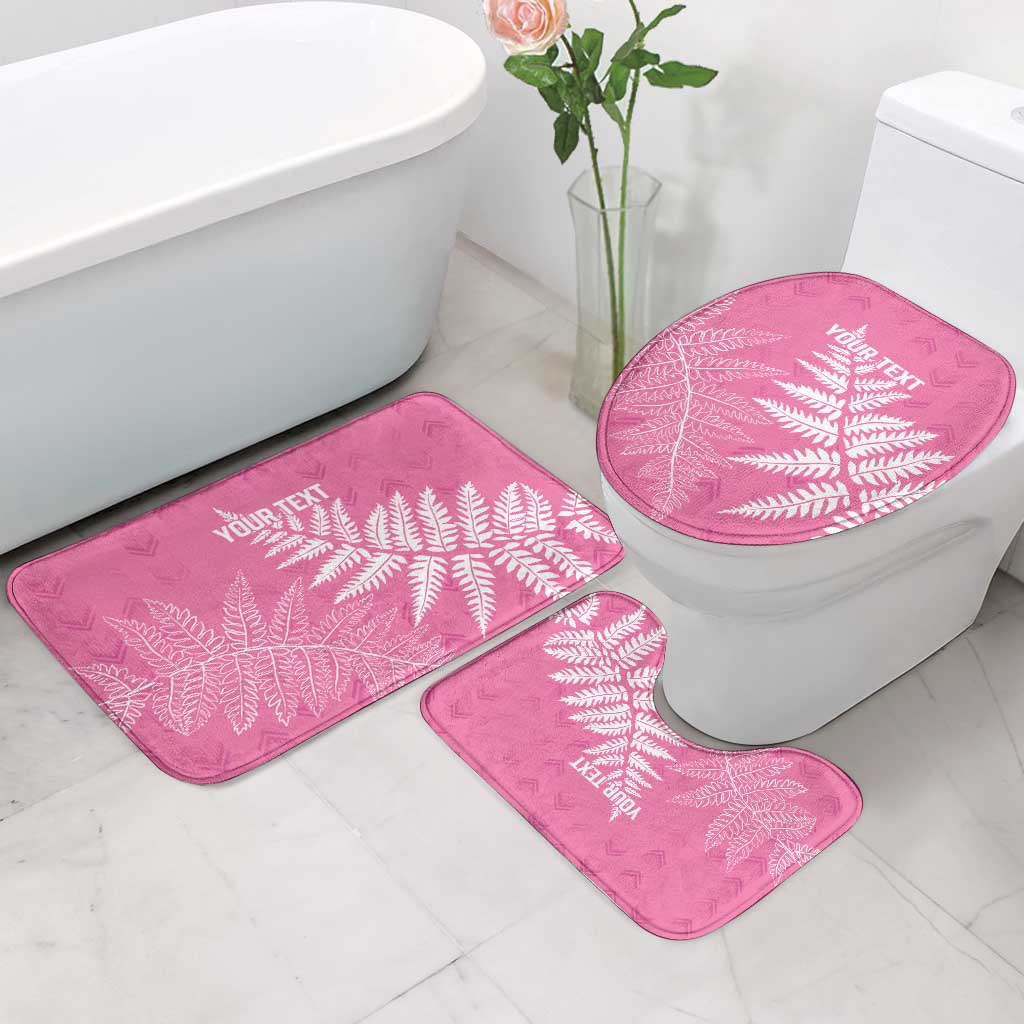 New Zealand Lawn Bowls Breast Cancer Personalized Bathroom Set Wrap-Around Silver Fern - Aussie Hoodie