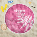 New Zealand Lawn Bowls Breast Cancer Personalized Beach Blanket Wrap-Around Silver Fern - Aussie Hoodie