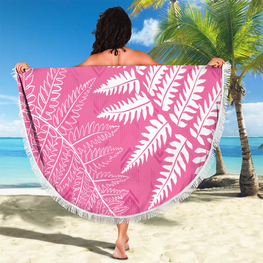 New Zealand Lawn Bowls Breast Cancer Personalized Beach Blanket Wrap-Around Silver Fern - Aussie Hoodie