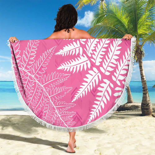 New Zealand Lawn Bowls Breast Cancer Personalized Beach Blanket Wrap-Around Silver Fern - Aussie Hoodie