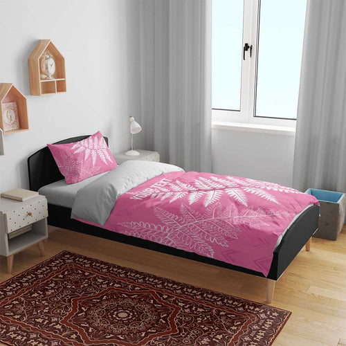 New Zealand Lawn Bowls Breast Cancer Personalized Bedding Set Wrap-Around Silver Fern - Aussie Hoodie