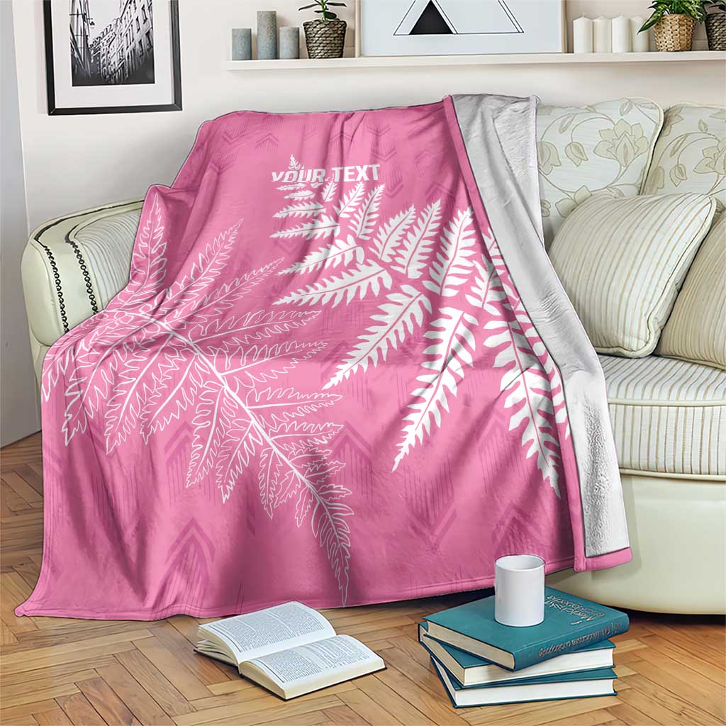 New Zealand Lawn Bowls Breast Cancer Personalized Blanket Wrap-Around Silver Fern - Aussie Hoodie