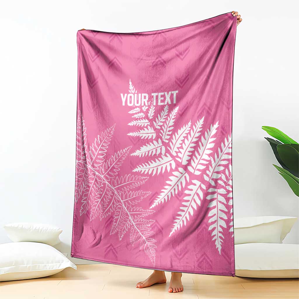New Zealand Lawn Bowls Breast Cancer Personalized Blanket Wrap-Around Silver Fern - Aussie Hoodie