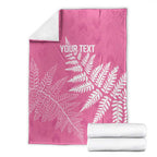 New Zealand Lawn Bowls Breast Cancer Personalized Blanket Wrap-Around Silver Fern - Aussie Hoodie