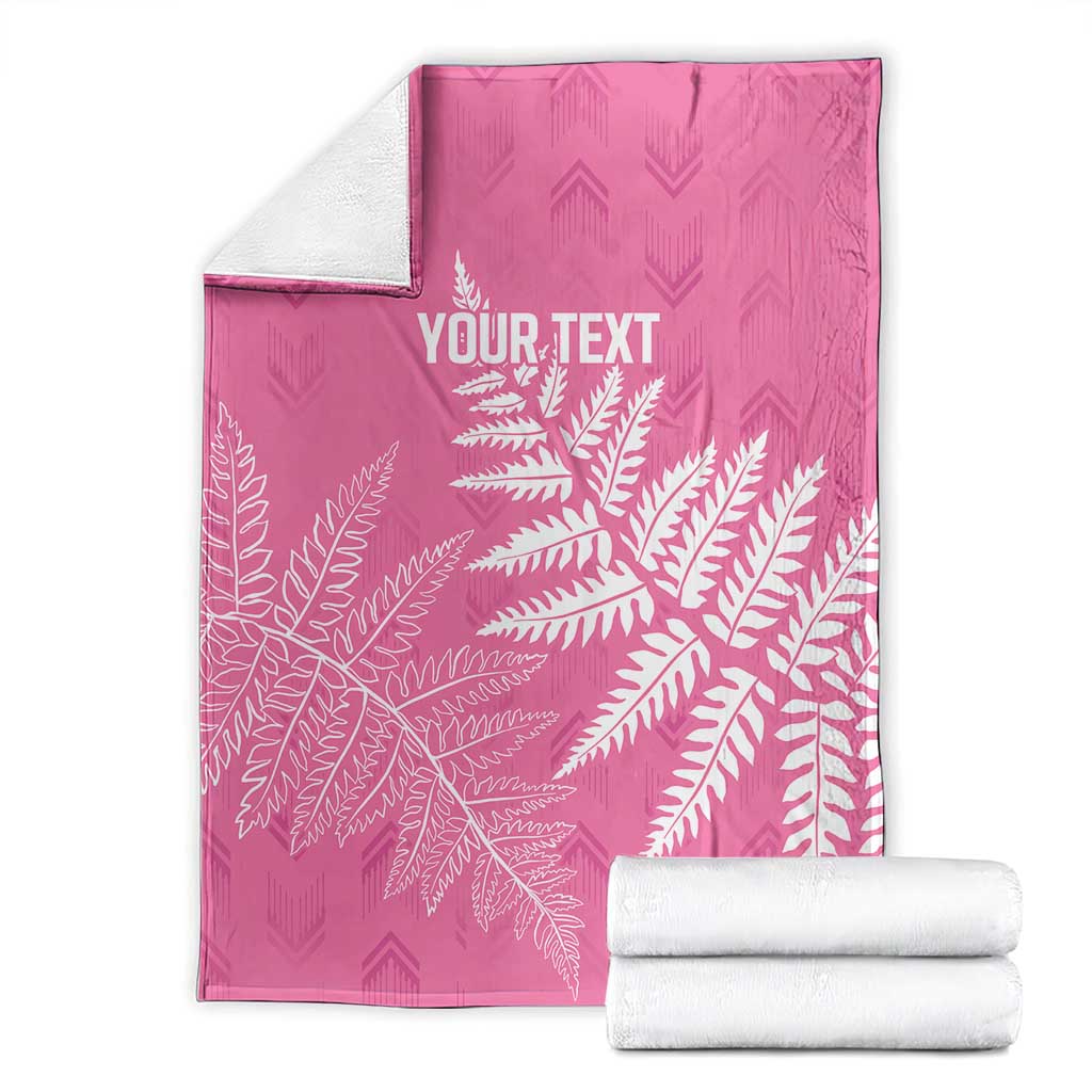 New Zealand Lawn Bowls Breast Cancer Personalized Blanket Wrap-Around Silver Fern - Aussie Hoodie