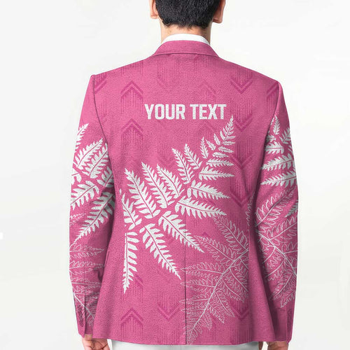 New Zealand Lawn Bowls Breast Cancer Personalized Blazer Wrap-Around Silver Fern - Aussie Hoodie