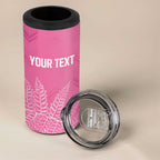 New Zealand Lawn Bowls Breast Cancer Personalized 4 in 1 Can Cooler Tumbler Wrap-Around Silver Fern - Aussie Hoodie