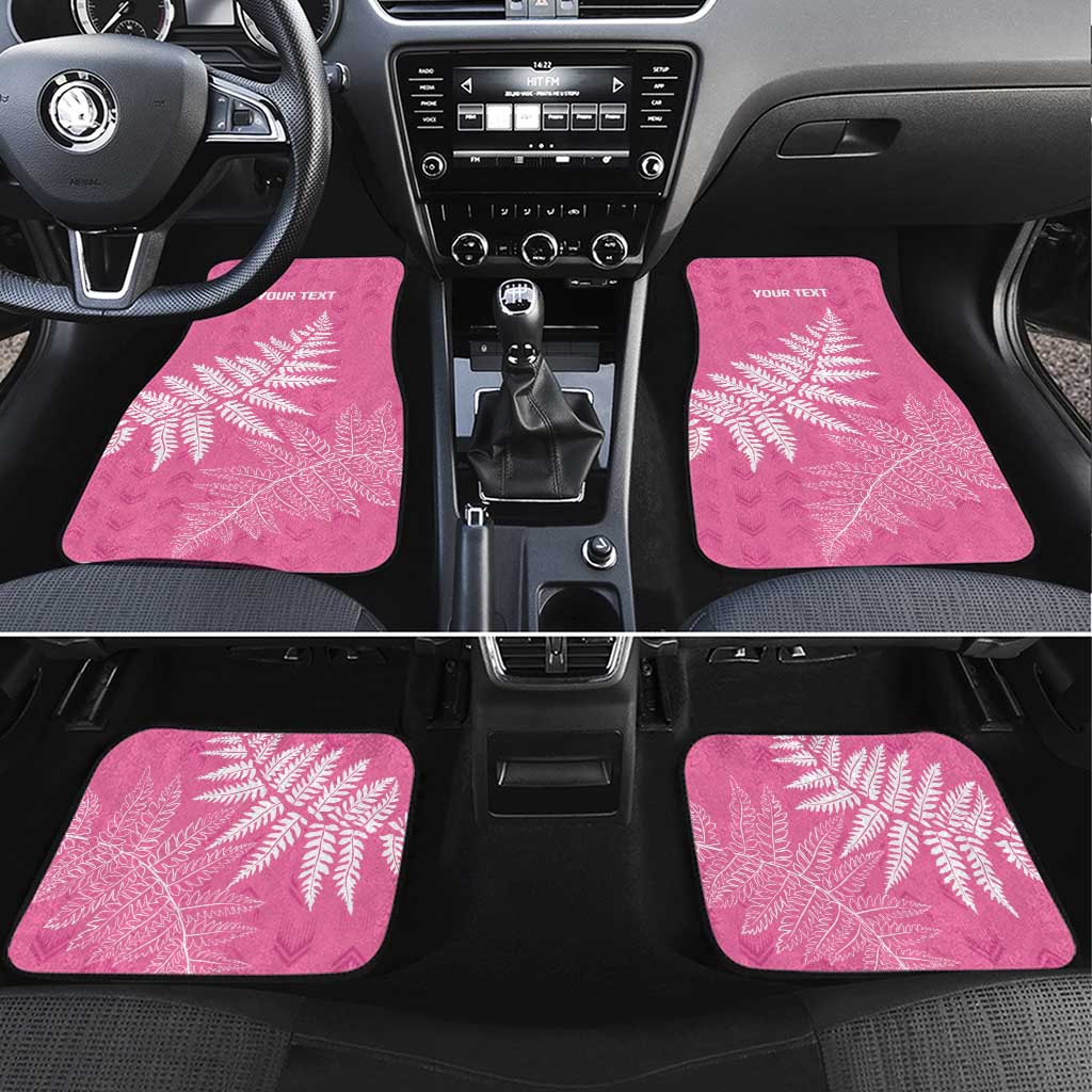 New Zealand Lawn Bowls Breast Cancer Personalized Car Mats Wrap-Around Silver Fern - Aussie Hoodie