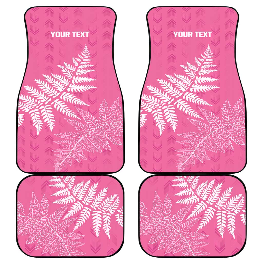 New Zealand Lawn Bowls Breast Cancer Personalized Car Mats Wrap-Around Silver Fern - Aussie Hoodie