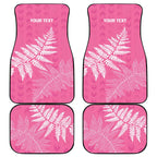 New Zealand Lawn Bowls Breast Cancer Personalized Car Mats Wrap-Around Silver Fern - Aussie Hoodie