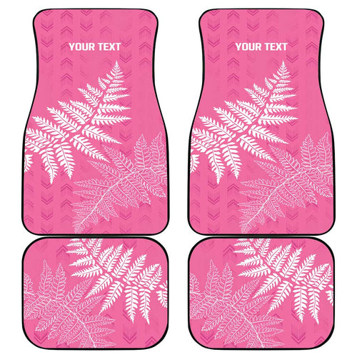 New Zealand Lawn Bowls Breast Cancer Personalized Car Mats Wrap-Around Silver Fern - Aussie Hoodie