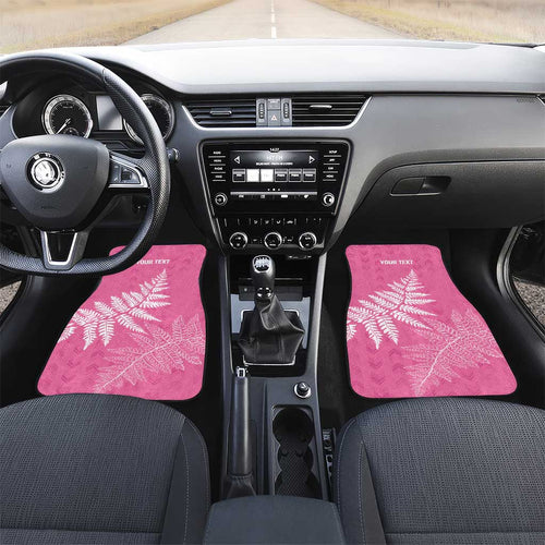 New Zealand Lawn Bowls Breast Cancer Personalized Car Mats Wrap-Around Silver Fern - Aussie Hoodie