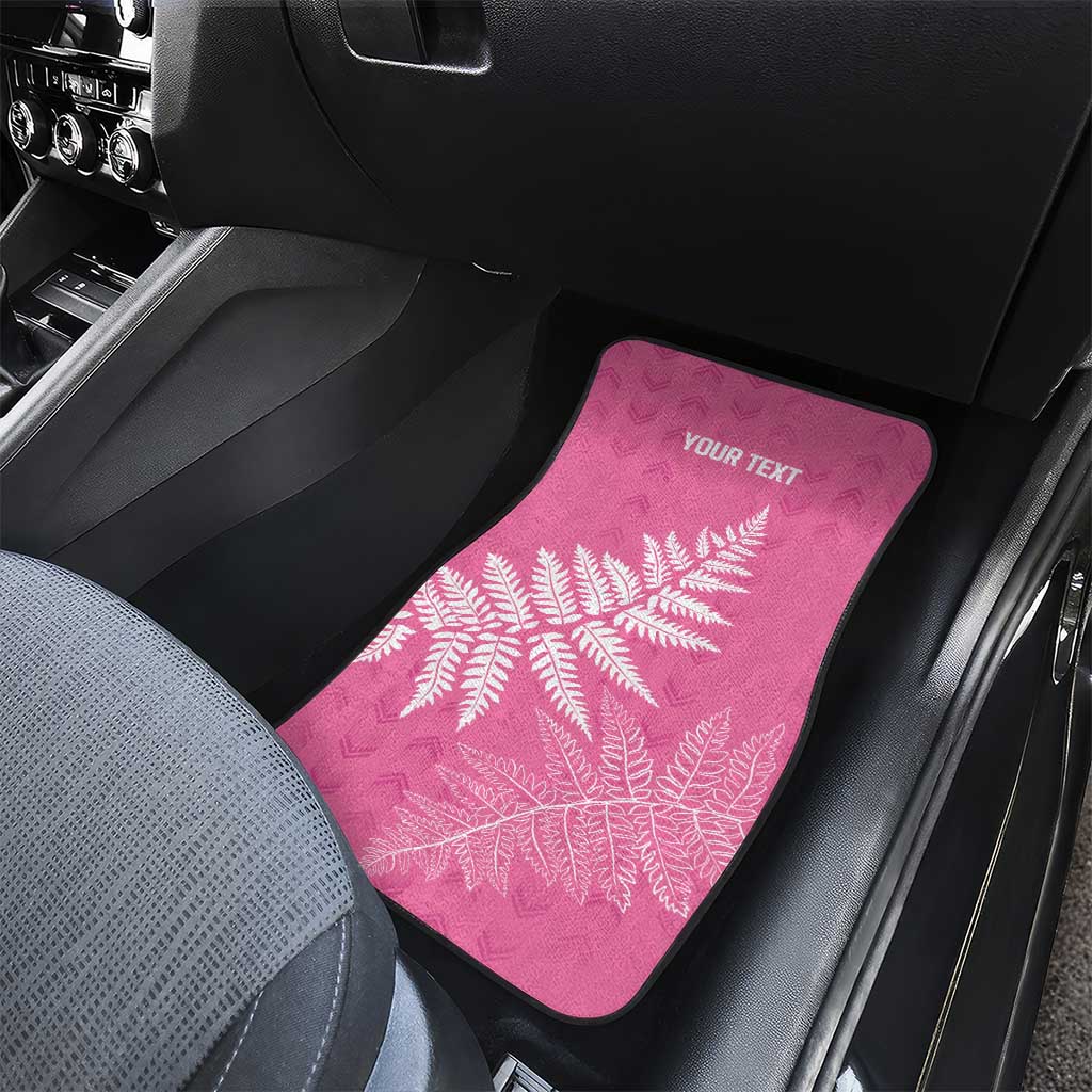 New Zealand Lawn Bowls Breast Cancer Personalized Car Mats Wrap-Around Silver Fern - Aussie Hoodie