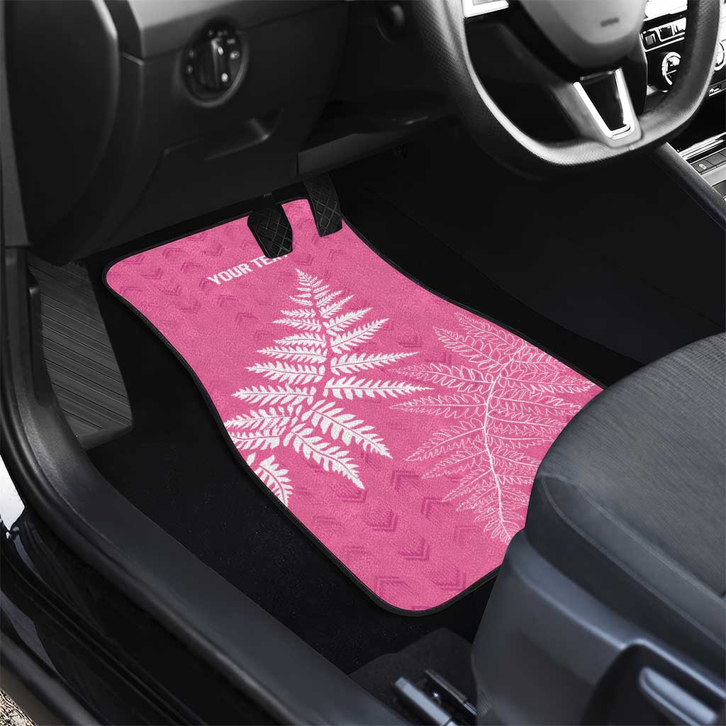 New Zealand Lawn Bowls Breast Cancer Personalized Car Mats Wrap-Around Silver Fern - Aussie Hoodie
