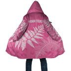 New Zealand Lawn Bowls Breast Cancer Personalized Cloak Wrap-Around Silver Fern - Aussie Hoodie